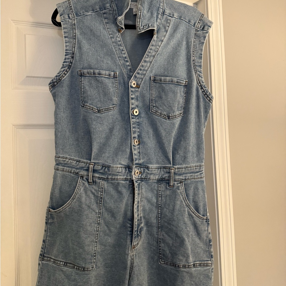 Jessica Simpson Light Wash Denim Romper